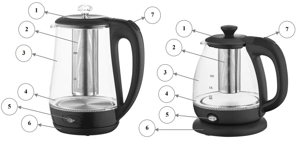 marta MT-4642 Electric Kettle - Housing