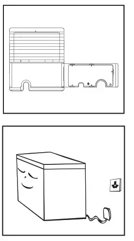 Qilive Q.6830 Convertible Chest Freezer - power cord