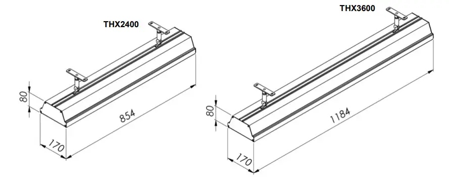 HEATSTRIP THX 2400 Max Electric Infrared Heater - Fig1
