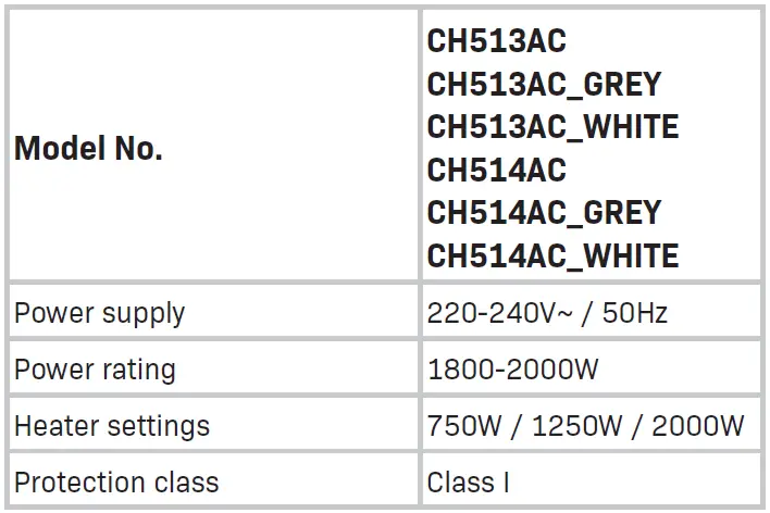 VONROC-CH513AC-Convector-Heater-fig-10