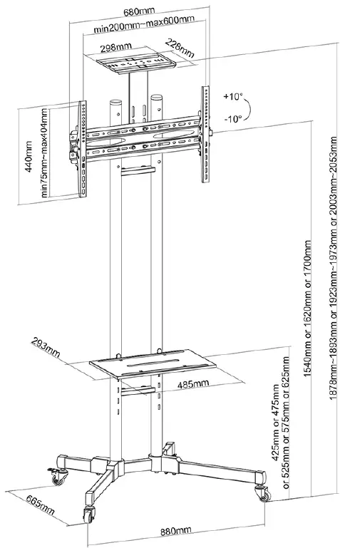 Neomounts-PLASMA-M1700E-Floor-Stand-Mount-fig-1