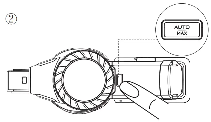 Tineco S10 SERIES Smart Vacuum Cleaner - MAX button