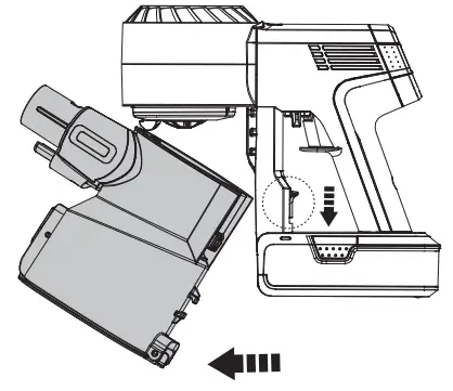 Tineco S10 SERIES Smart Vacuum Cleaner - dustbin release