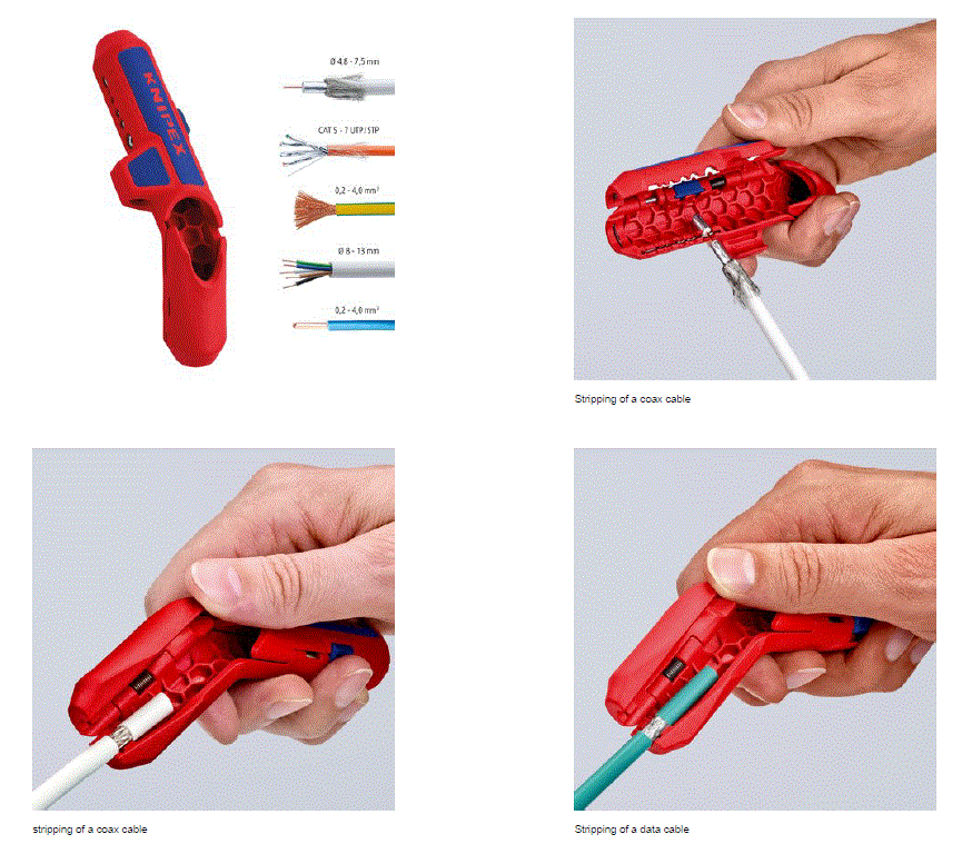 KNIPEX 16 95 01 SB ErgoStrip Universal Stripping Tool fig-2