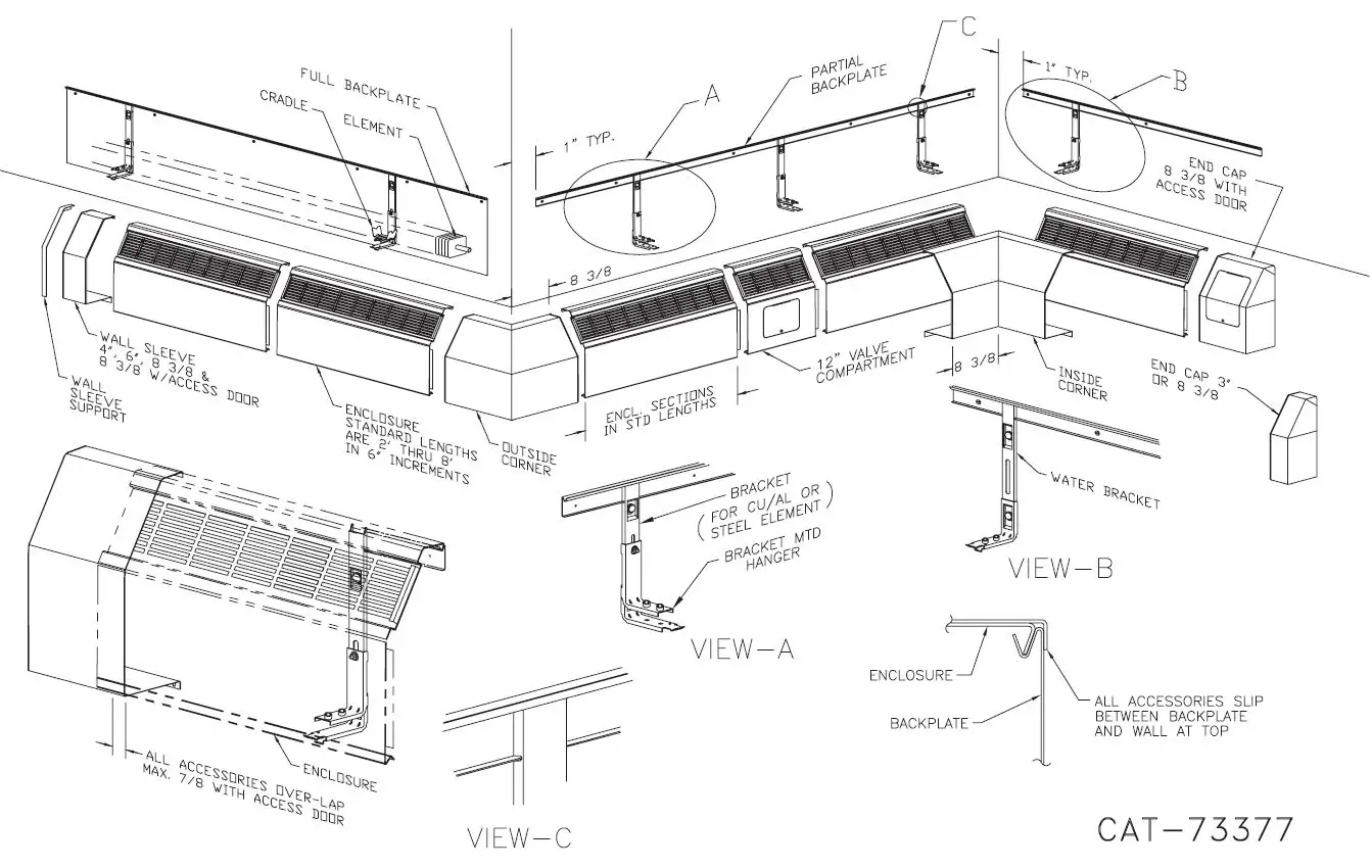 STERLING-JVA-JVB-ARS-Commercial-Finned-Tube-Radiation-FIG-1
