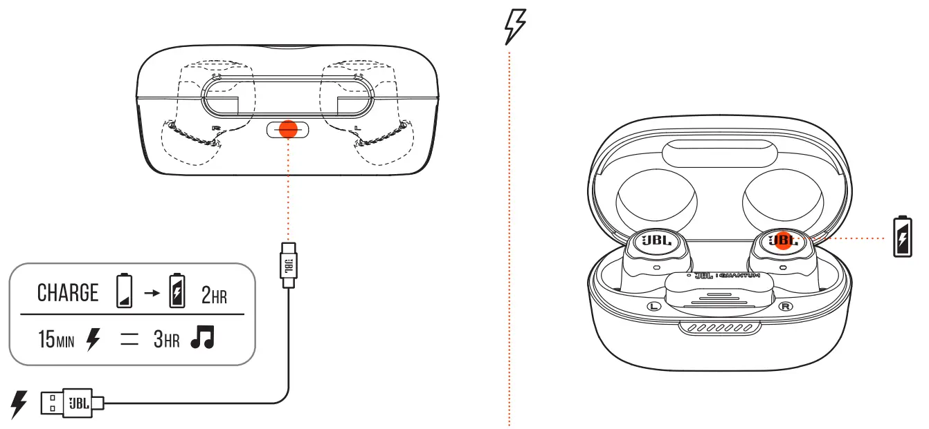 JBL Quantum TWS Air Noise Cancelling Gaming Earbuds - Controls6