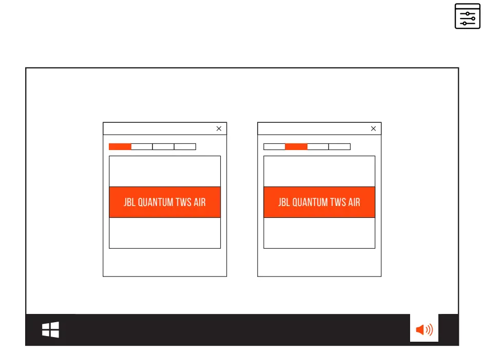 JBL Quantum TWS Air Noise Cancelling Gaming Earbuds - PC