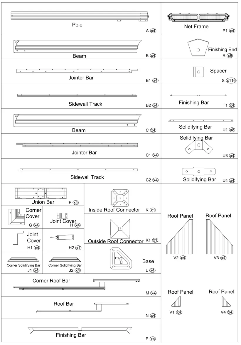 domi outdoor living LGMF8221 Hardtop Gazebo Wood Looking with Drainage Gutters - Fig 2