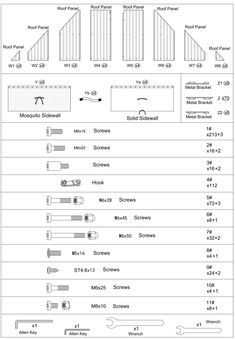 domi outdoor living LGMF8221 Hardtop Gazebo Wood Looking with Drainage Gutters - Fig 3