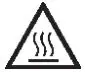 Steba KB41 Mini Oven Instructions - Warning Hot surface icon