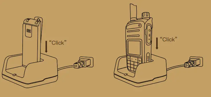 Talkpod A36-M7B4UV1 Dual Band Handheld Transceiver - Charge the radio