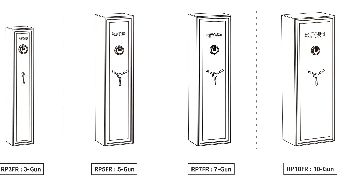 RPNB-RP5FR-Biometric-Large-5-Gun-Cabinet-wit- Electronic-Digital-Lock-2