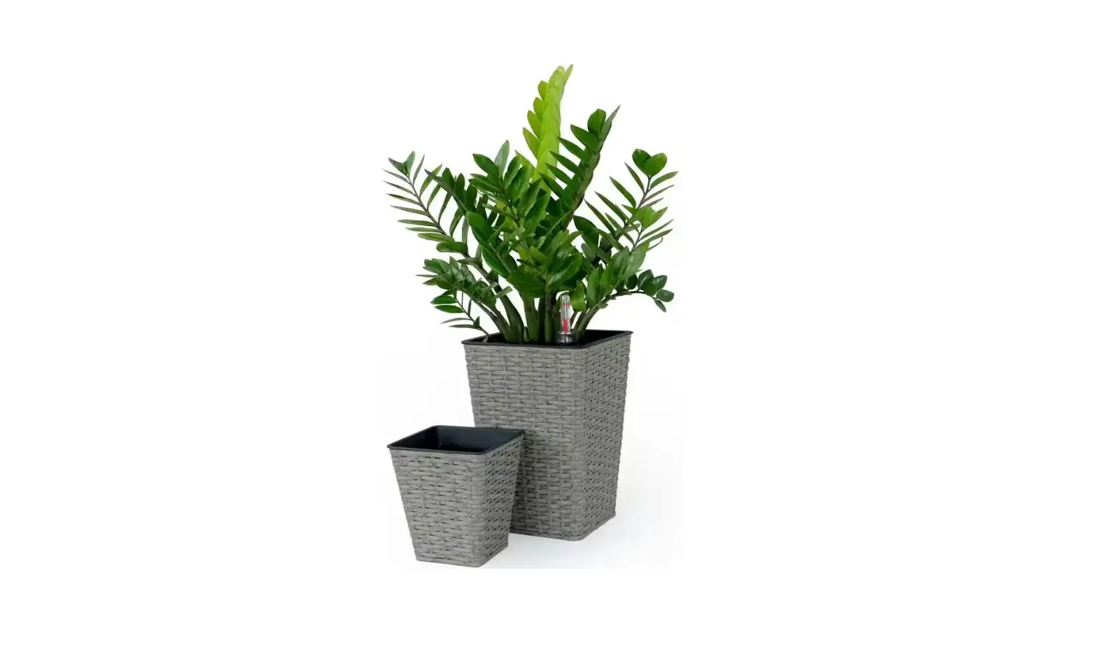 Catleza Cat048 Gray Wicker Self Watering Planter Instruction Manual