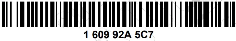 BOSCH GSB 18V-50 Professional Brushless Cordless Impact Drill - bar code