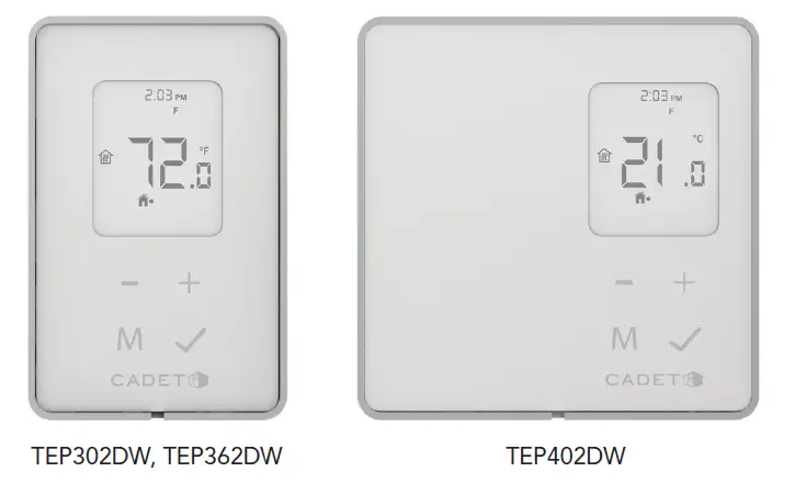 Cadet TEP302DW TEP Series Programmable Thermostats-fig-5