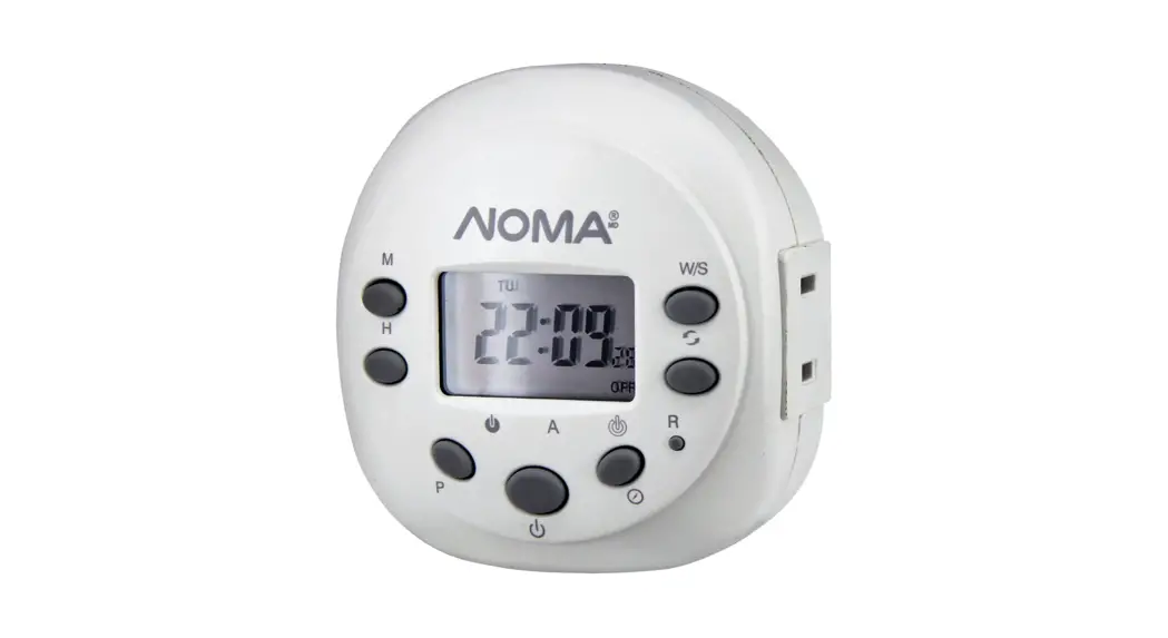 Noma 52-8867-6 Indoor 24 Hour Digital Timer User Manual