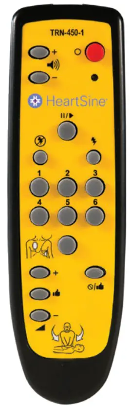 stryker HeartSine Samaritan PAD 350P Defibrillator - remote control