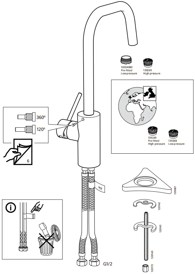 Installation Kitchen Faucet