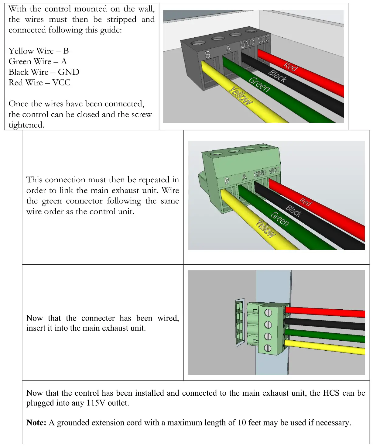 HUMIDEX HCS Wall Control - Wiring and Attaching the Control 2