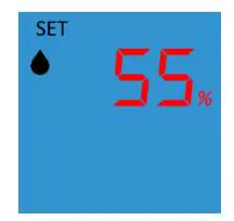 HUMIDEX HCS Wall Control - Relative Humidity Menu