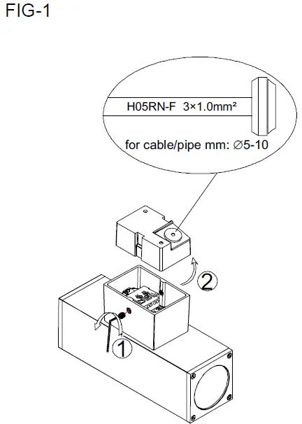 HALCYON-EX161-Surface-Mount-Column-Spot-Two-Way-Up-Down-FIG-1
