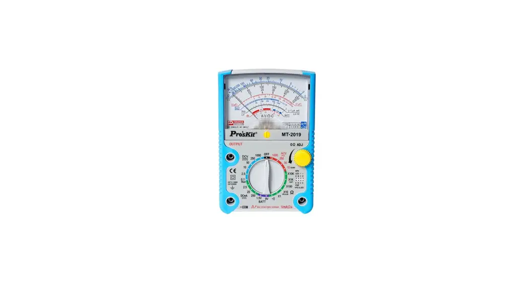 Eclipse Mt-2019 Protective Function Analog Multimeter User Manual
