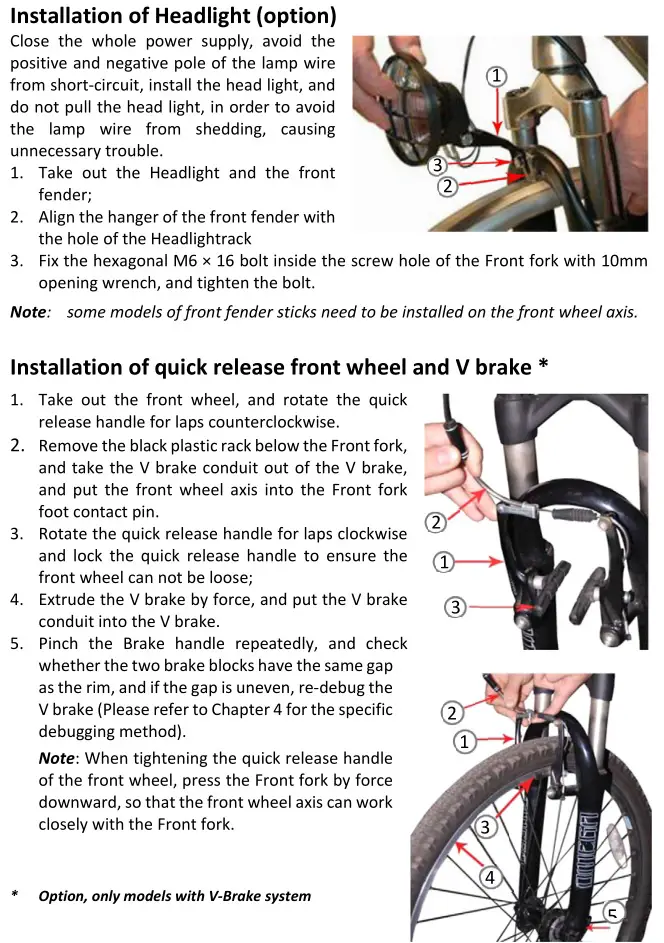 MS ENERGY eBike c500 Electric Bike - OTHER ASSEMBLY METHODS 1