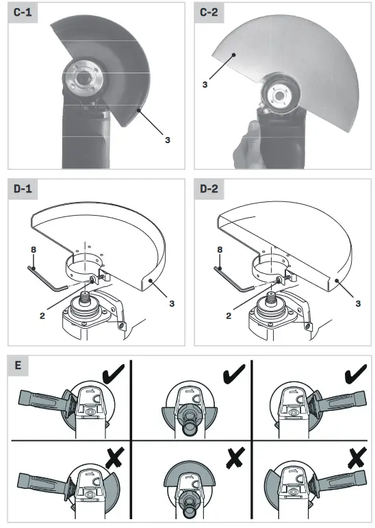 VONROC AG506AC Angle Grinder - figure 2