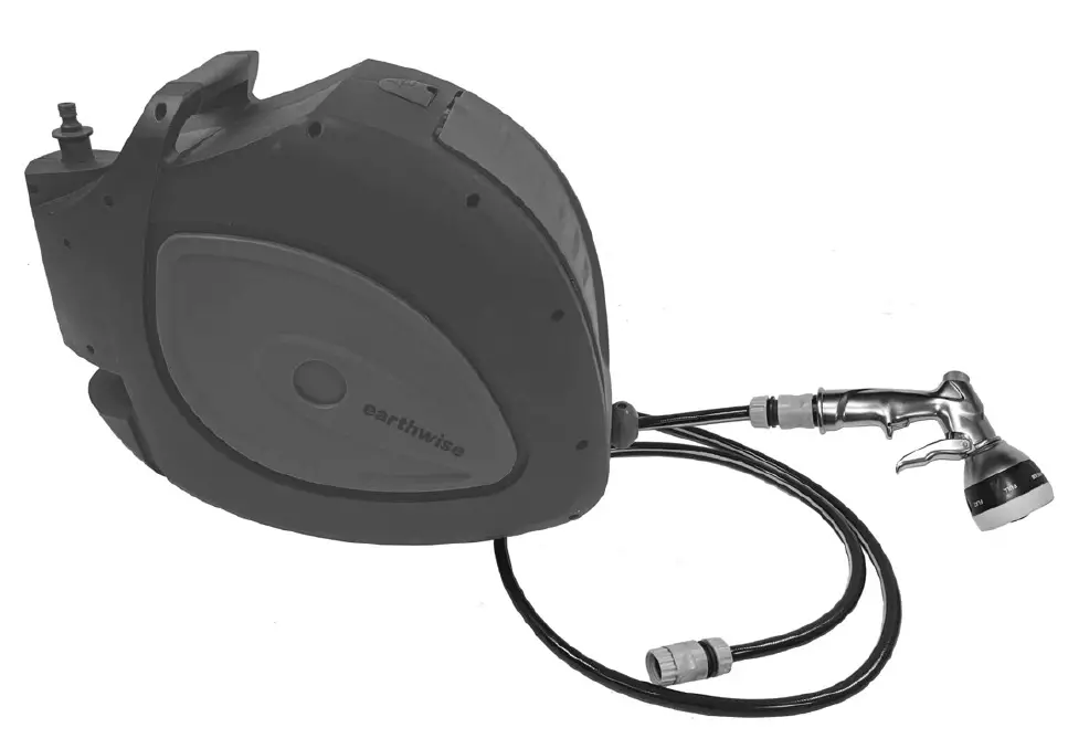 earthwise GH-001 Standard Retractable Garden Hose Reel