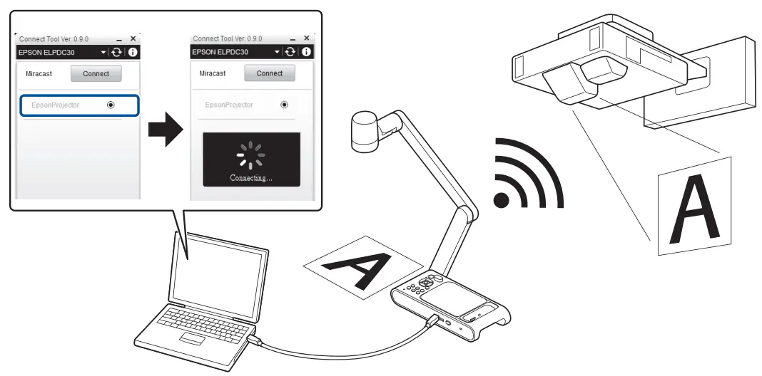 EPSON ELPDC30 DC 30 Document Camera - Screen Mirroring