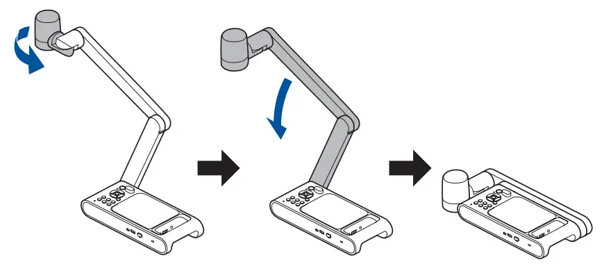 EPSON ELPDC30 DC 30 Document Camera - lower the camera