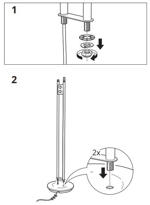 IKEA ISJAKT LED Floor Uplighter-Reading Lamp - Figure2