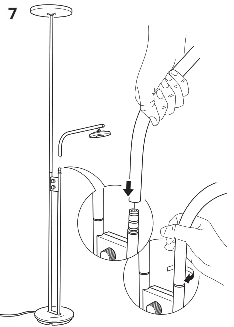 IKEA ISJAKT LED Floor Uplighter-Reading Lamp - Figure7