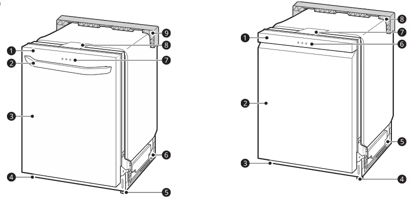 LG LDPH7972S Smart Top Control Dishwasher - Front View
