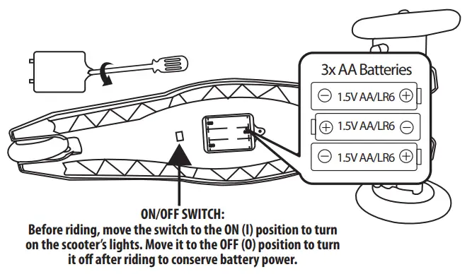 little tikes 660603C3 Glow Stick Scooter - DES PILES