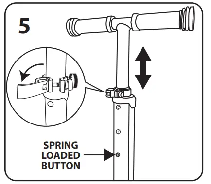 little tikes 660603C3 Glow Stick Scooter - clamp