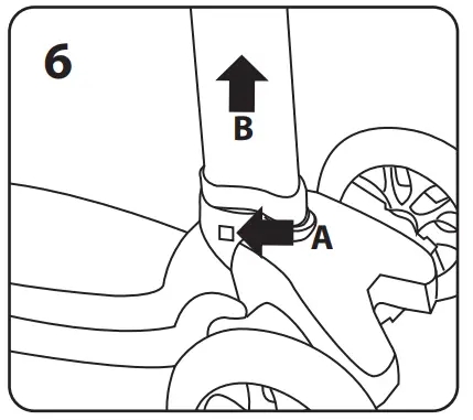 little tikes 660603C3 Glow Stick Scooter - handlebar push
