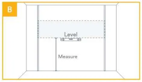 Measure and mark installation area 