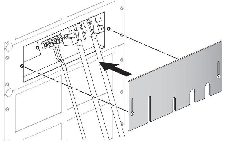 KIKUSUI PBZ20-60 SR Large Capacity Bipolar Power Supply Smart Rack System - OUTPUT terminal cover