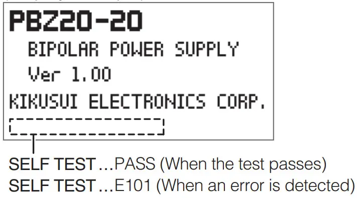 KIKUSUI PBZ20-60 SR Large Capacity Bipolar Power Supply Smart Rack System - firmware version