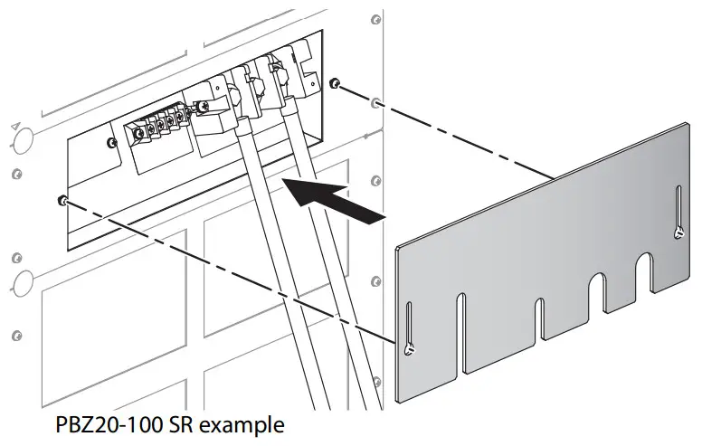 KIKUSUI PBZ20-60 SR Large Capacity Bipolar Power Supply Smart Rack System - output terminal