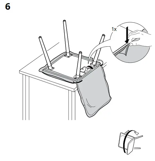IKEA KLINTEN Chair Brown Kilanda Light - figure 4