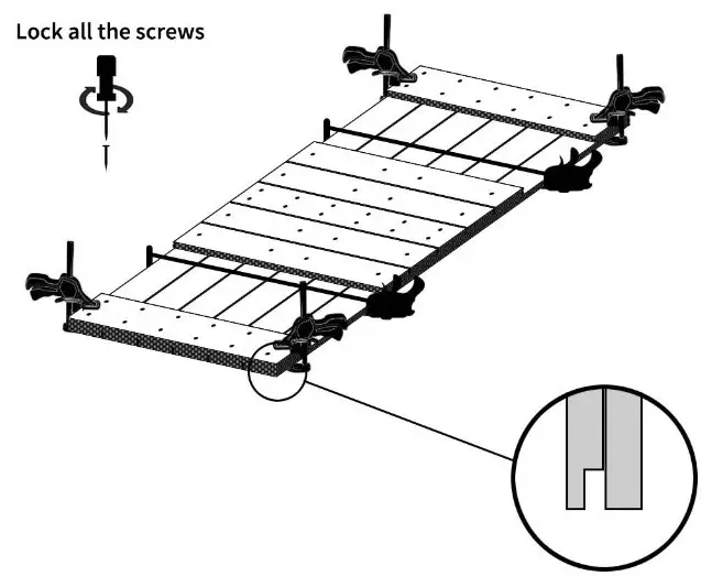 Dessliy HDD21DKBR84DIY Base Lite Sliding Barn Door - H3 Series 4
