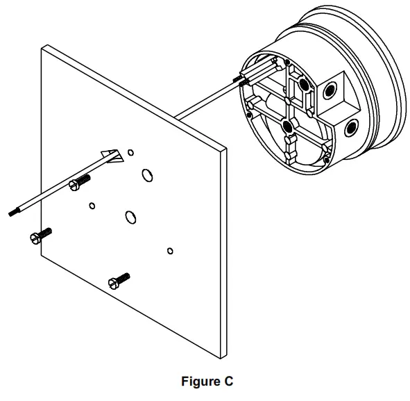 Dwyer P-RPMC Series RPMC StabiliSENSE Critical Room Pressure Monitor - Figure C