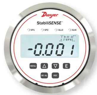 Dwyer P-RPMC Series RPMC StabiliSENSE Critical Room Pressure Monitor