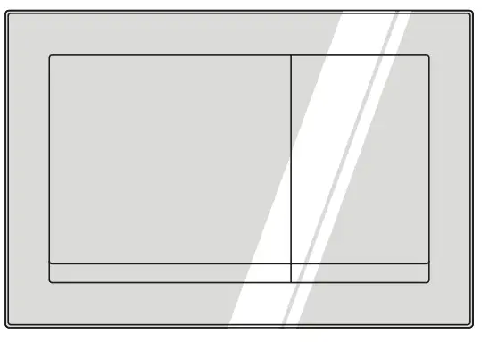 cersanit K97-366 ENTER Flush Button Chrome Gloss