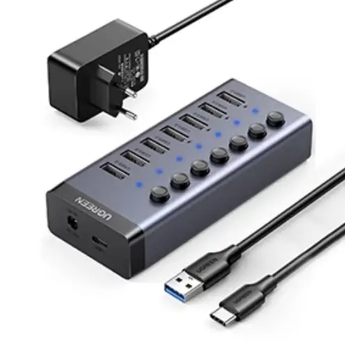 UGREEN 90307 7 Port USB 3.0 Powered Hub