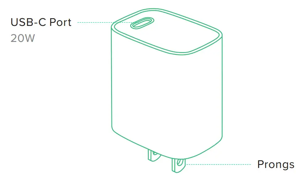 iottie 606CHIO160 RapidVolt 20W Wall Charger and USB-C Power Adapter - Product Information