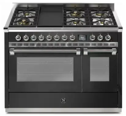 Steel AQ12SF 6M BA C Ascot 120cm Dual Fuel Freestanding Cooker