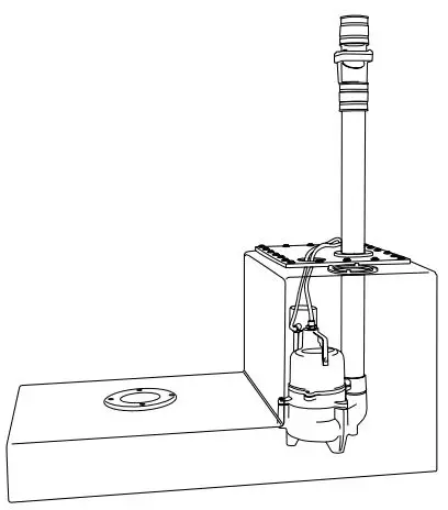 PENTAIR W-03-373 JB-1 System Sewage Ejector Pump Package-fig1